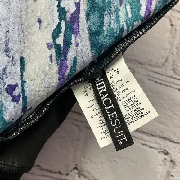 MiracleSuit One Piece Swimsuit Womens Size 16 Mood Ring Siren Flattering Fit NWT - Picture 5 of 14